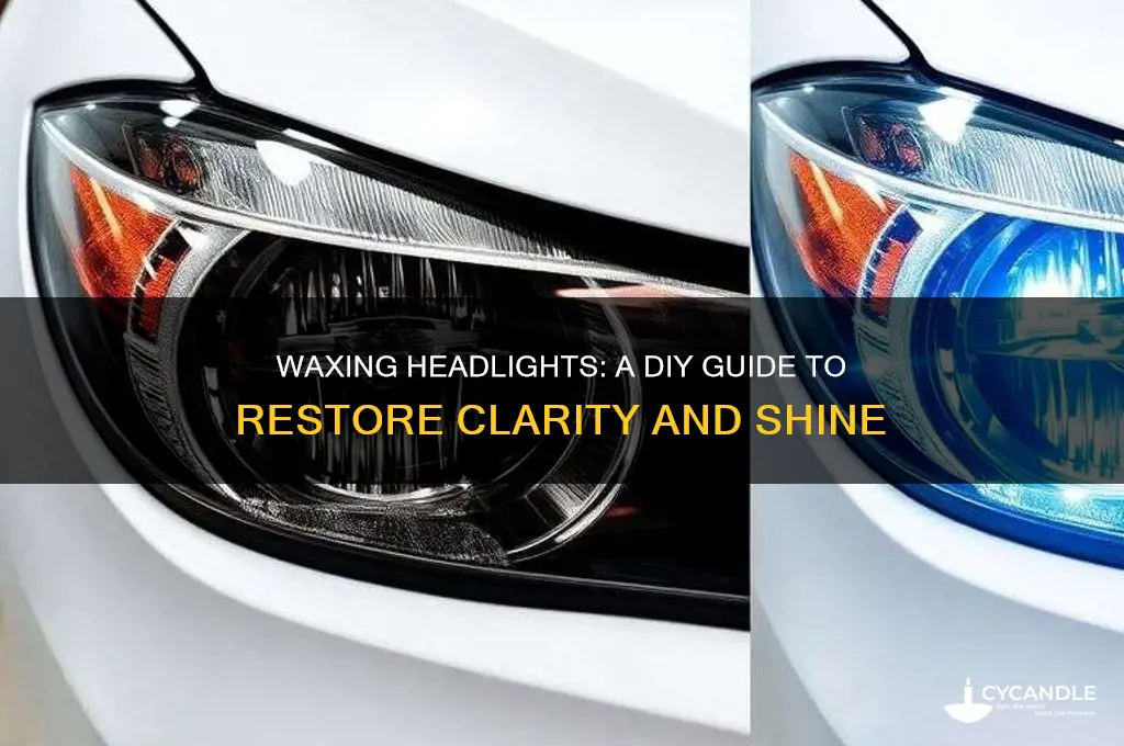 can i wax headlights