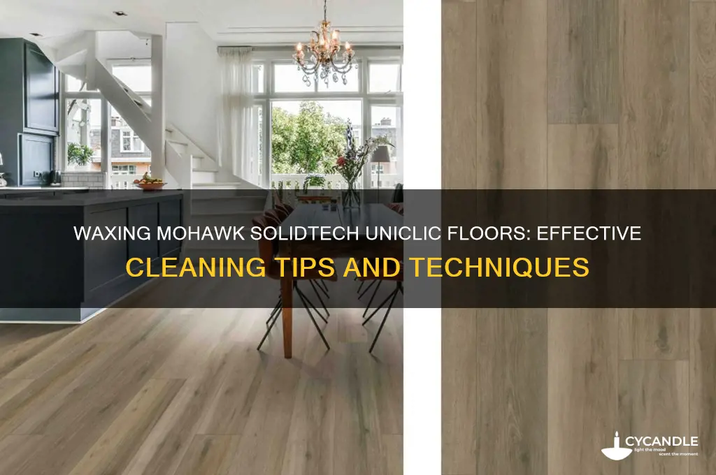 can i wax how to clean mohawk solidtech uniclic flooring