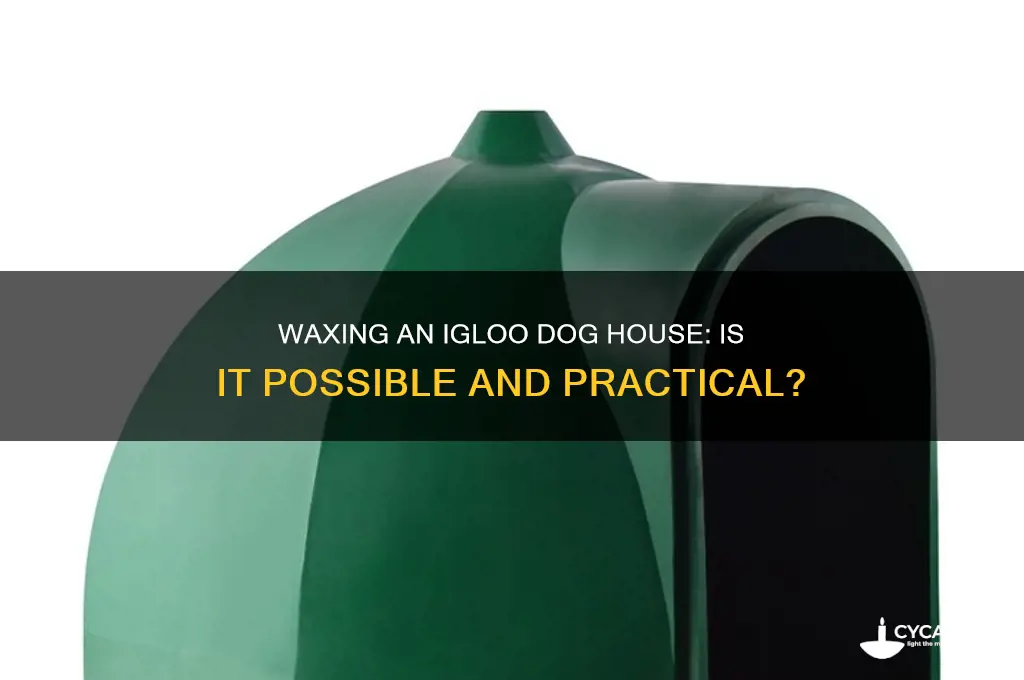 can i wax igloo dog house