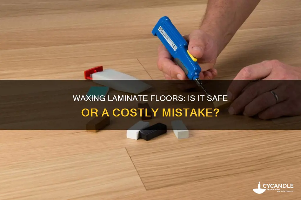 can i wax laminate flooring