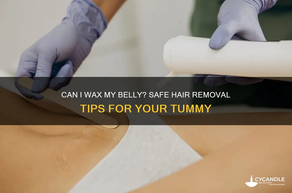 can i wax my belly