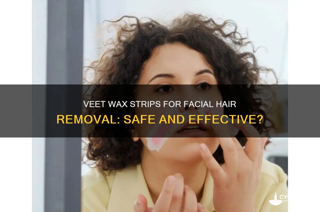 can i wax my face with veet wax strips