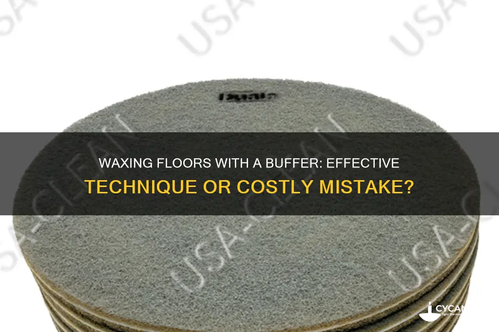 can i wax my floor with a buffer
