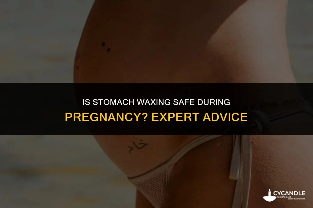 can i wax my stomach during pregnancy