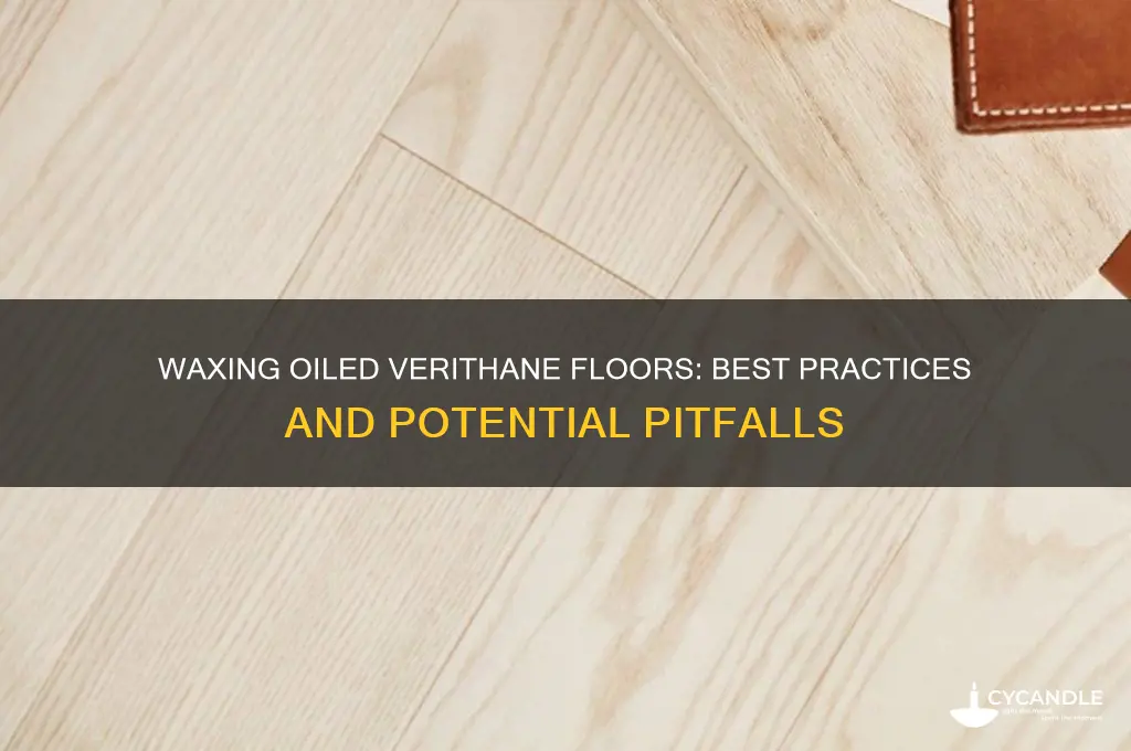 can i wax oil a veriithaned floor