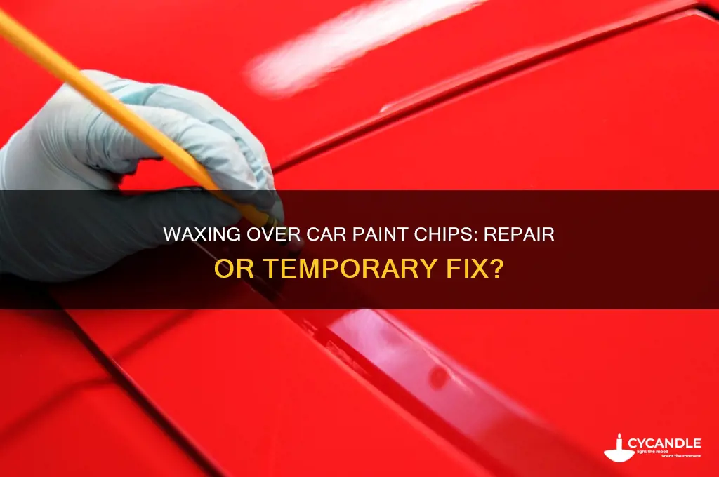 can i wax over cips in my car paint
