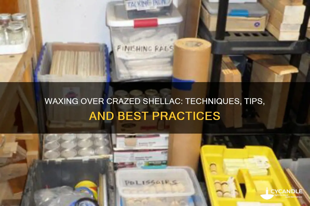 can i wax over crazed shellac