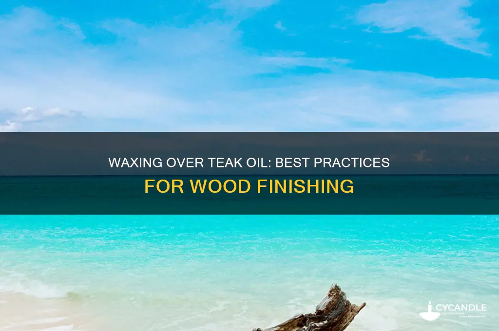 can i wax over teak oil
