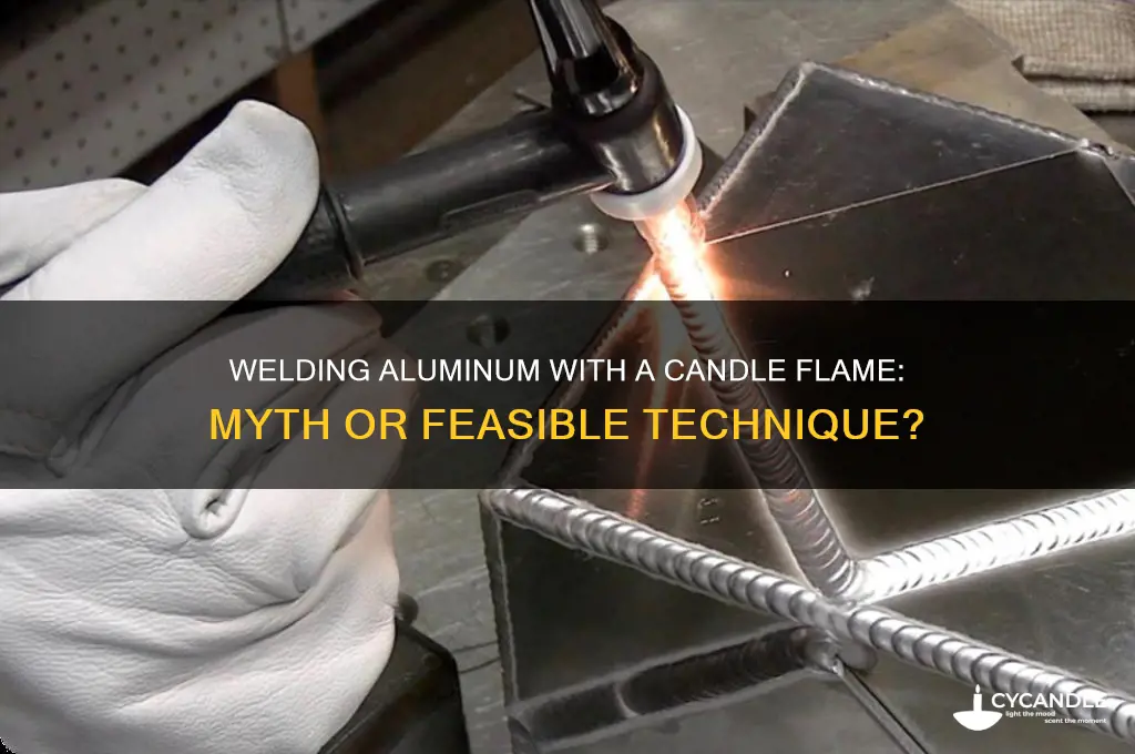 can i weld aluminum with a candle flame