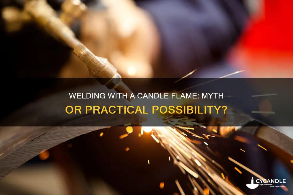 can i weld with a candle flame