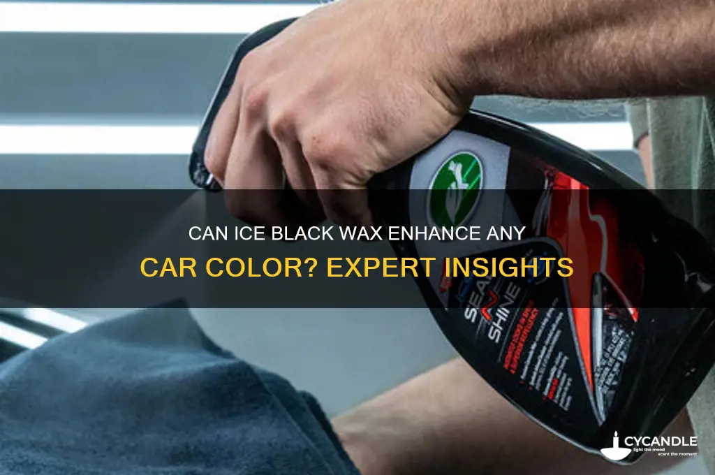 can ice black wax be used on any color car