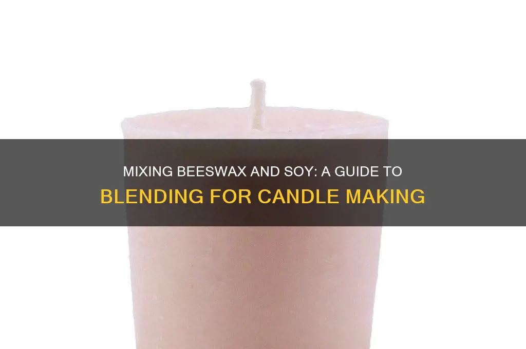 can imix beeswax and soy