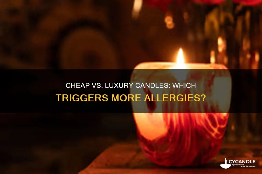 can inexpensive candles cause more allergies than expensive candles