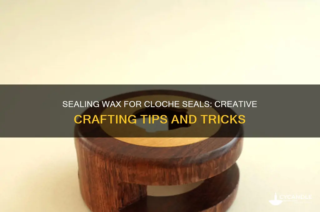 can is use sealing wax to seal a cloche