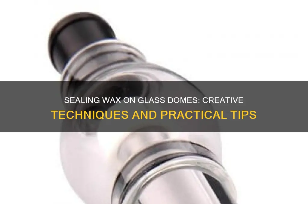 can is use sealing wax to seal a glass dome