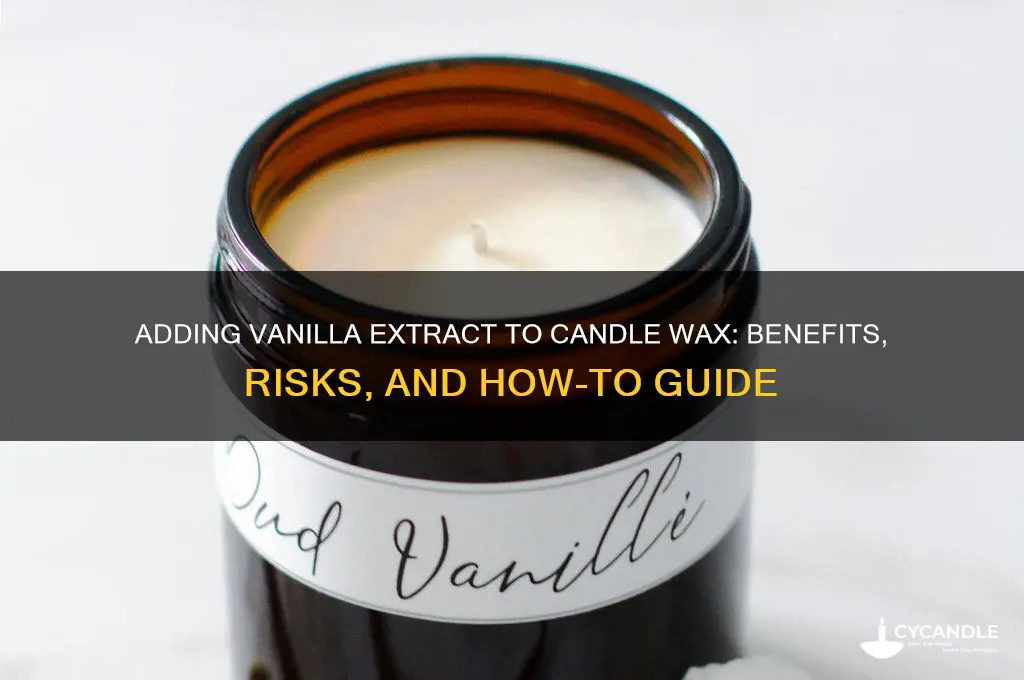 can ivadd vanilla extract to candle wax