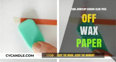 Does E6000 Glue Peel Off Wax Paper When Making Jewelry?