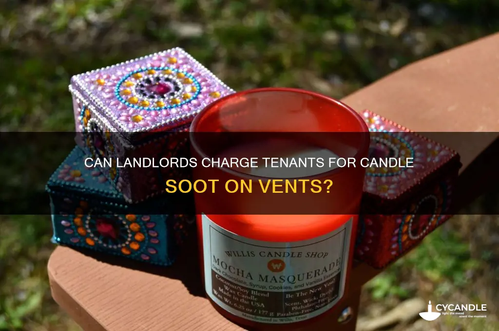 can landlord charge for candle soot on vent