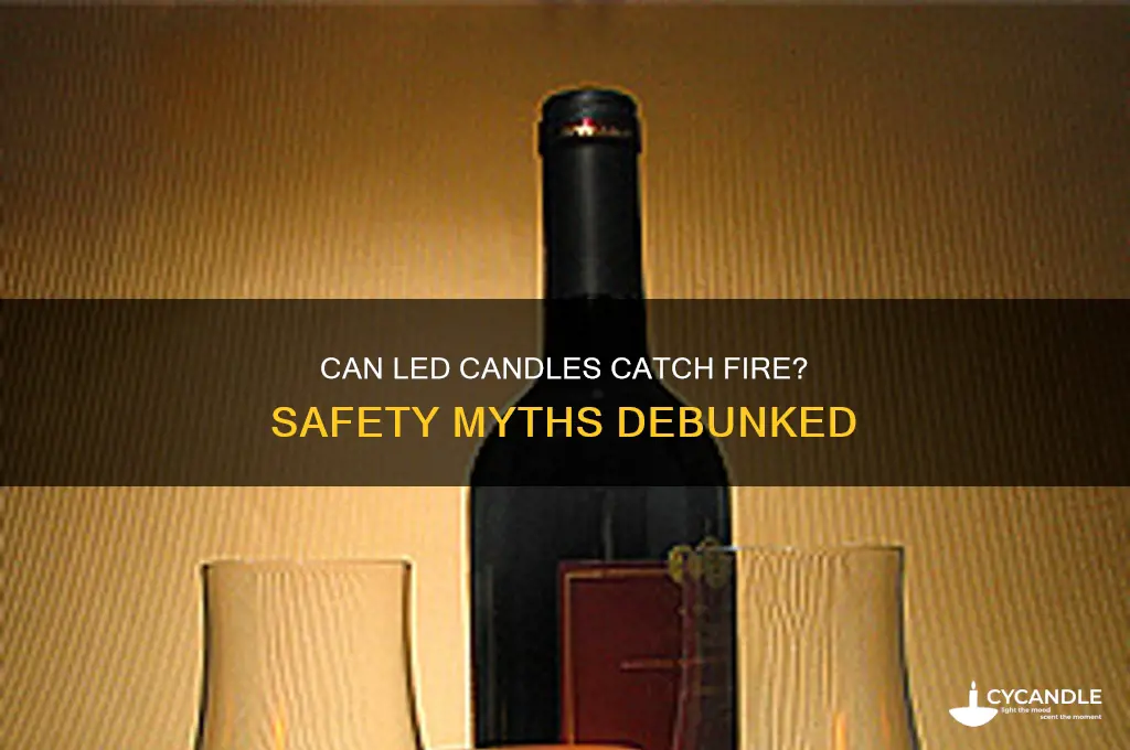 can led candles catch fire