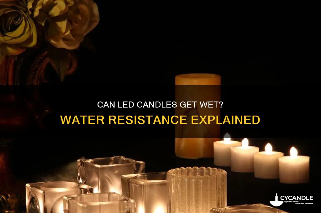 can led candles get wet