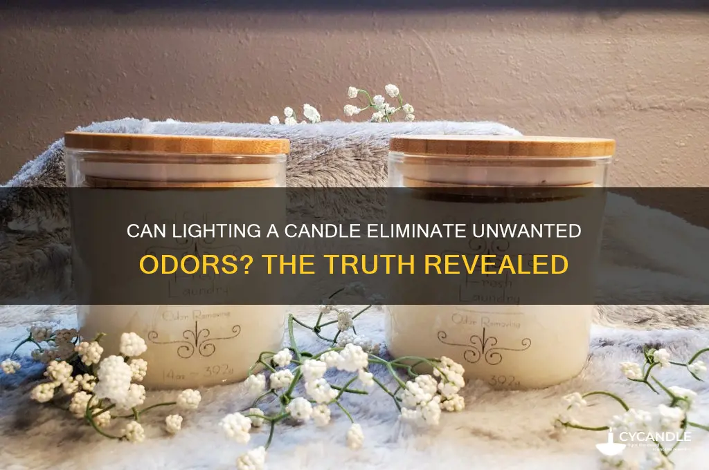 can lighting a candle get rid of smells