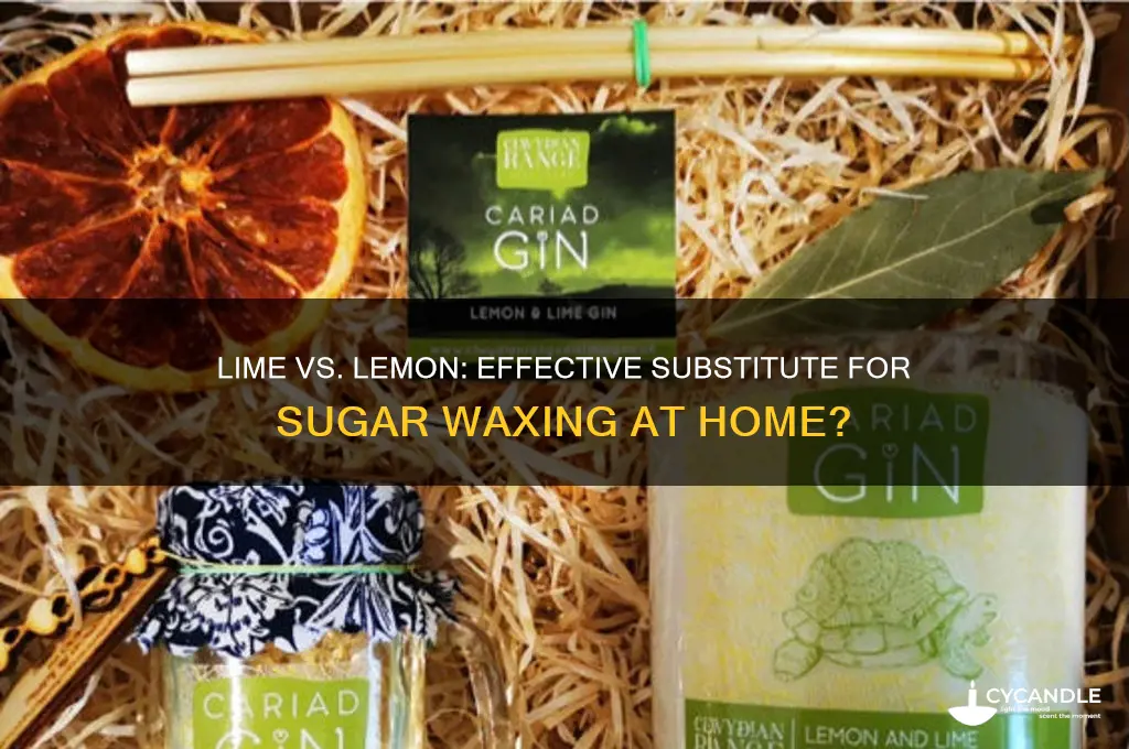 can lime be used instead of lemon for sugar waxing