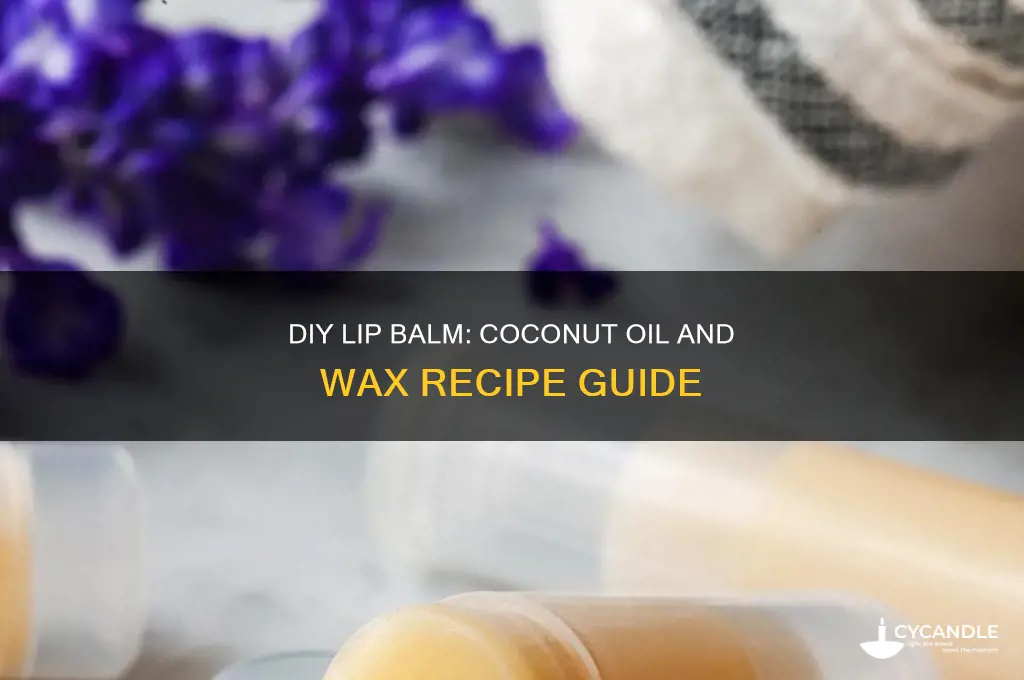 can lip balm be made with wax cocnut oil