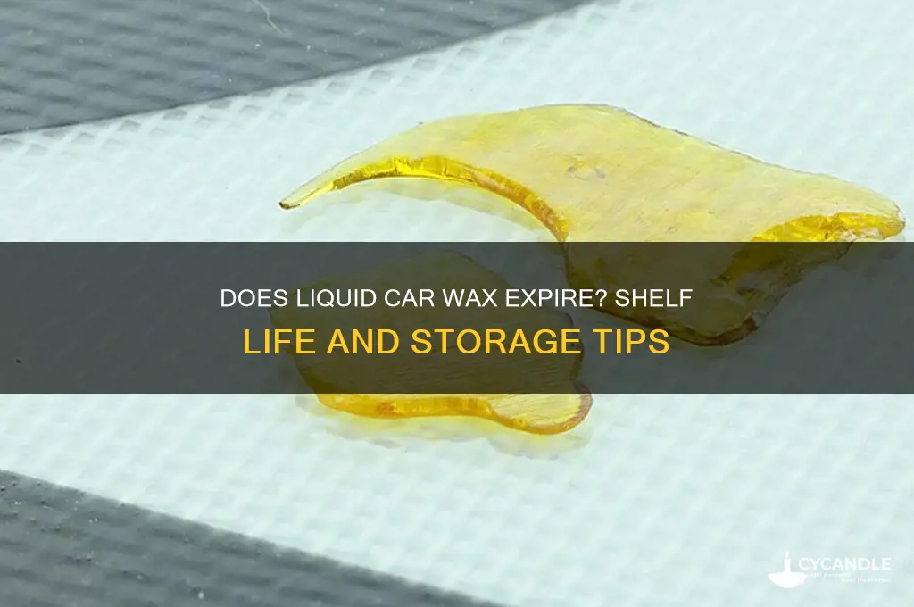 can liquid car wax go bad