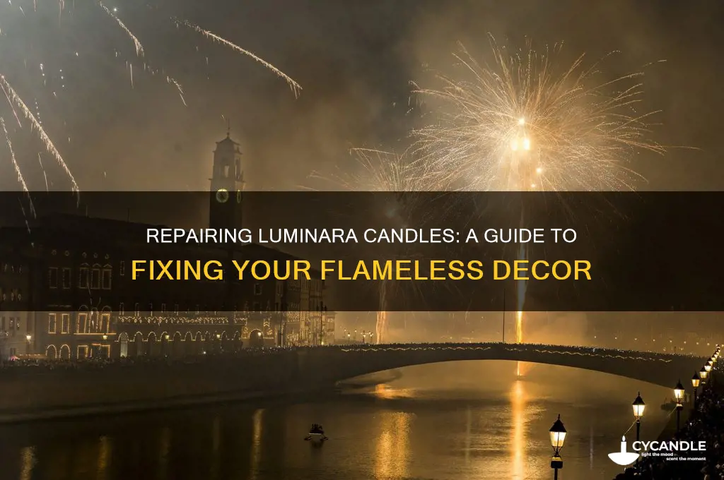 can luminara candles be repaired