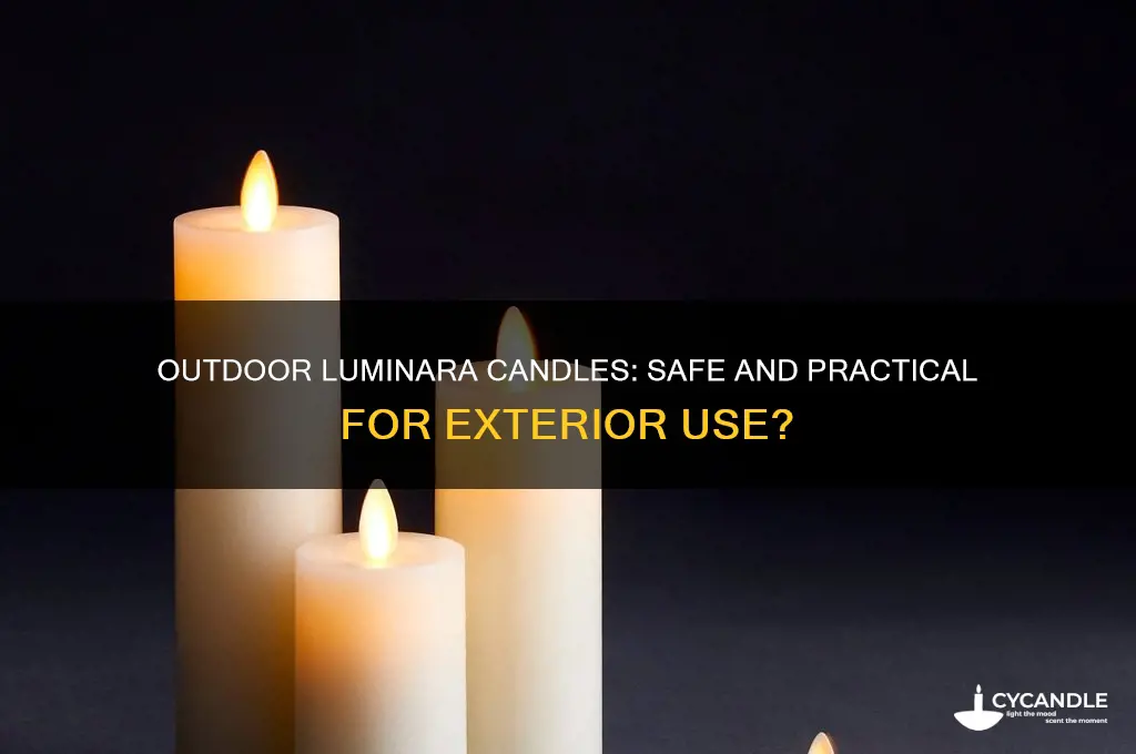 can luminara candles be used outside