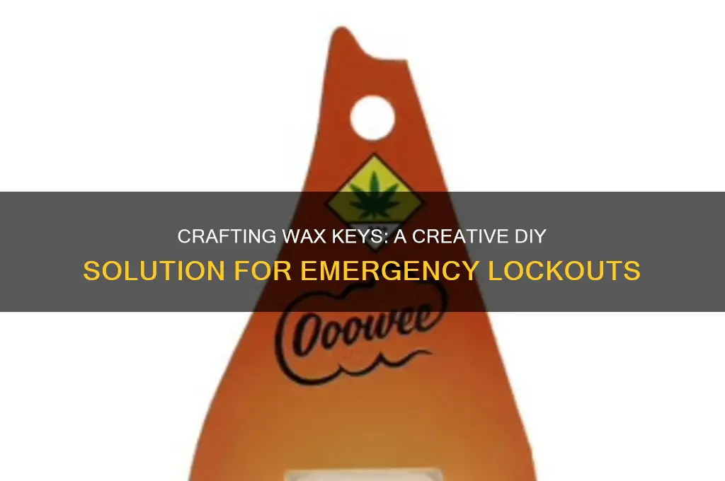 can make a key out of wax