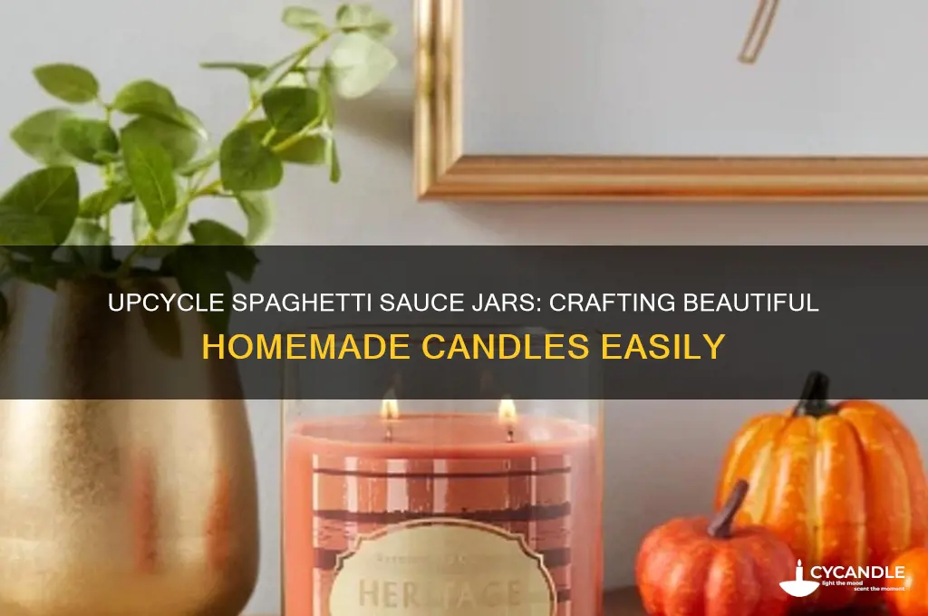can make candles in spaghetti sauce jars