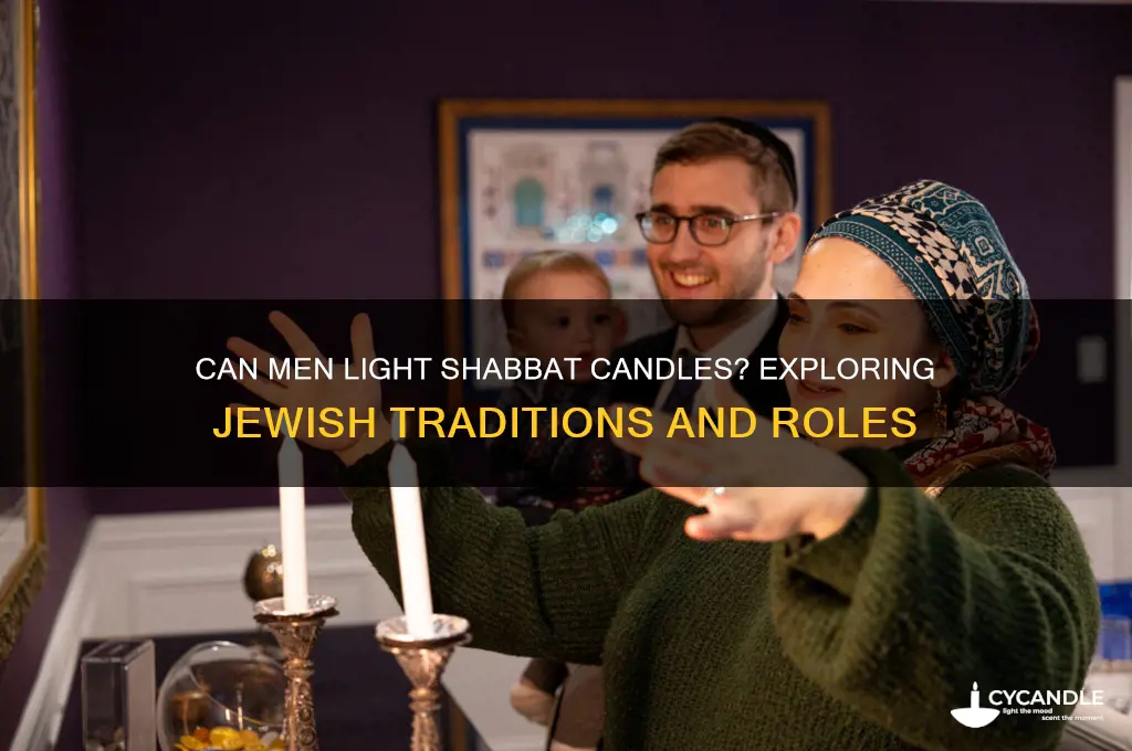 can man light shabbat candles