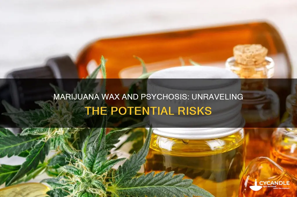 can marijuana wax cause psychosis