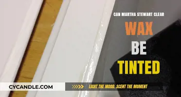 Can Martha Stewart Clear Wax Be Tinted? A Creative Guide