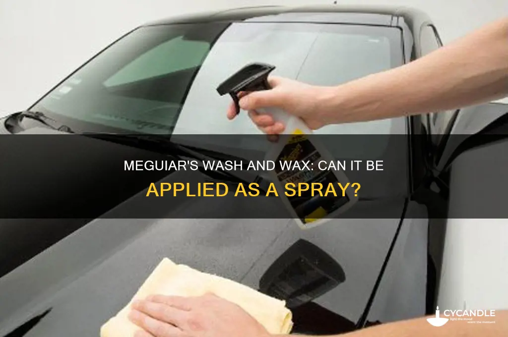 can meguiars wash and wax be spray