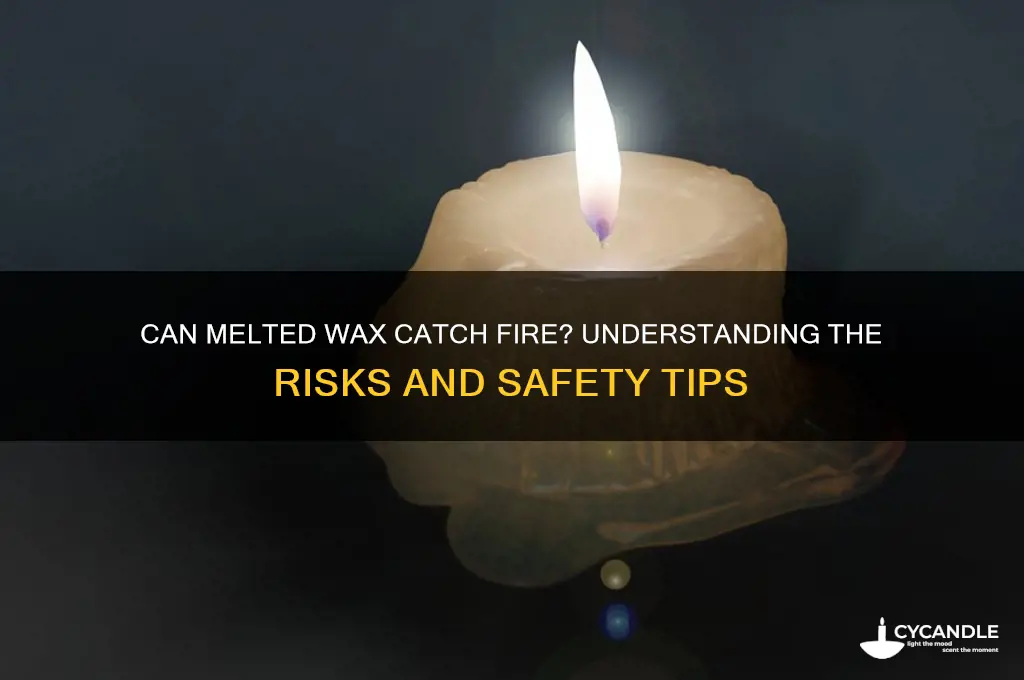 can melted wax catch fire