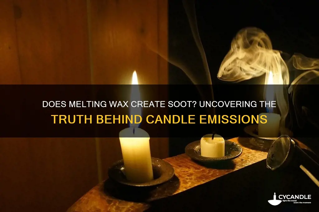 can melting wax produce soot