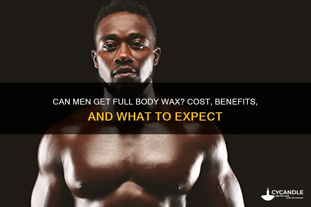 can men get full body wax cost
