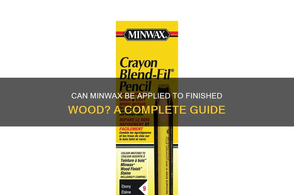 can min wax be put on finished wood