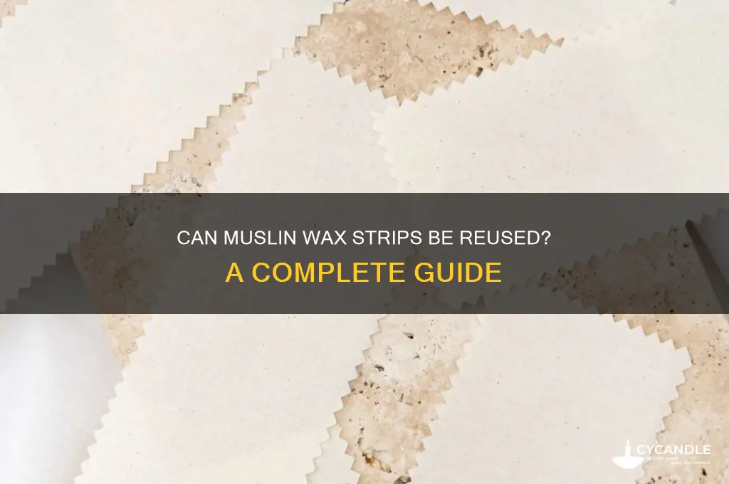can muslin wax strips be reused