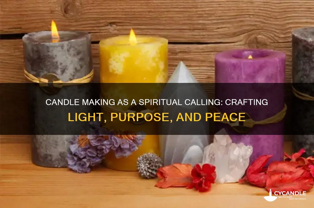 can my spiritual calling job could be making candles