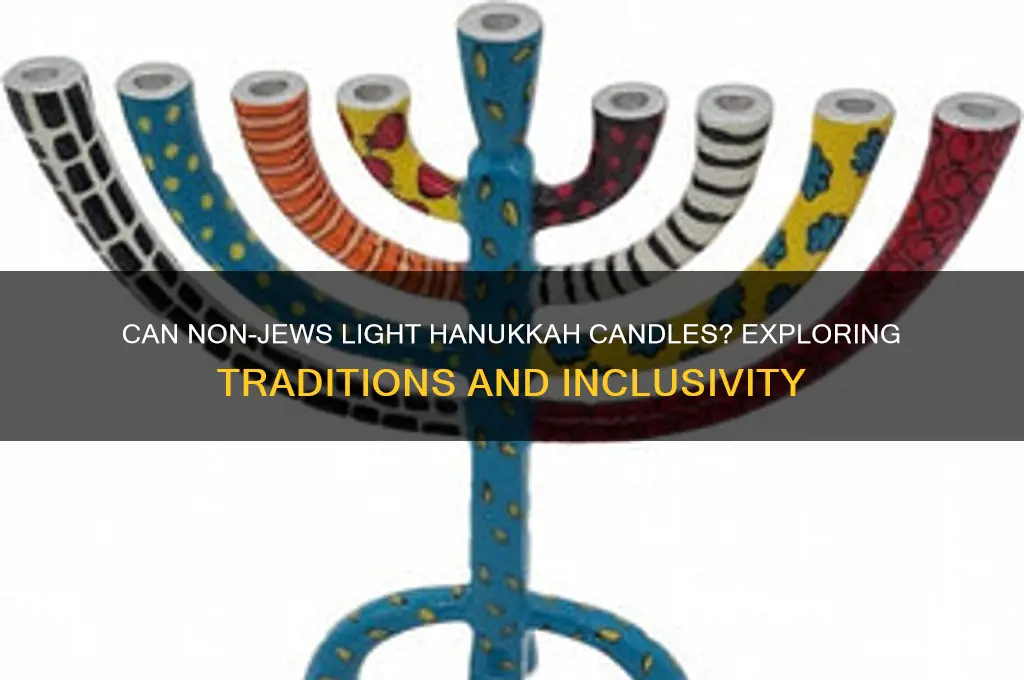 can non jews light hanukkah candles