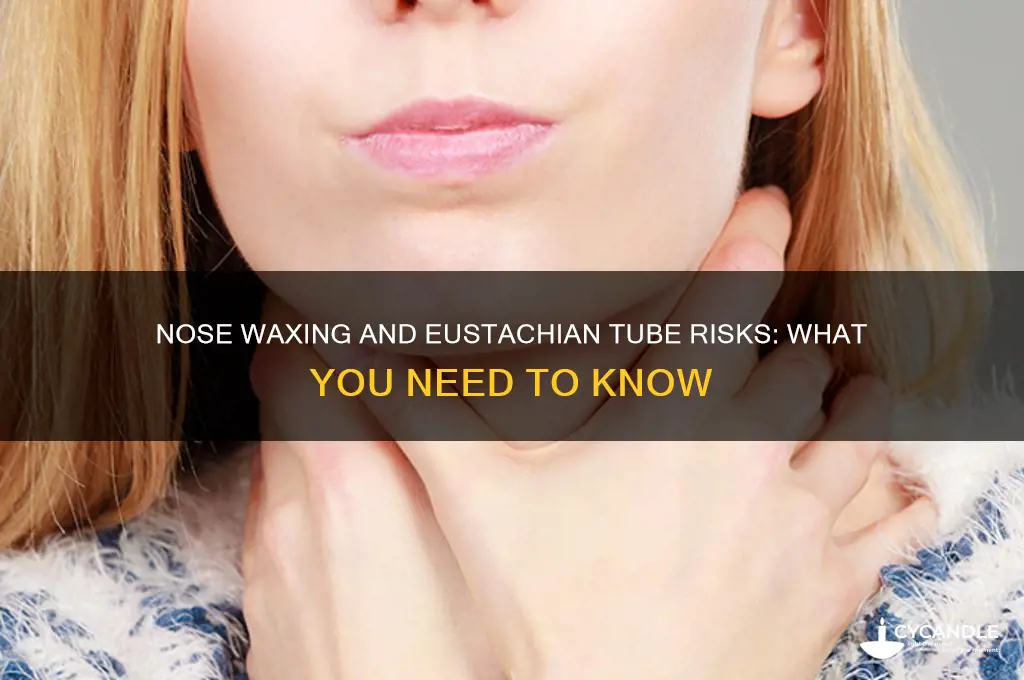 can nose waxing get into your eustacian tube
