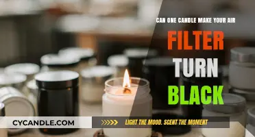 Can a Single Candle Cause Your Air Filter to Turn Black?