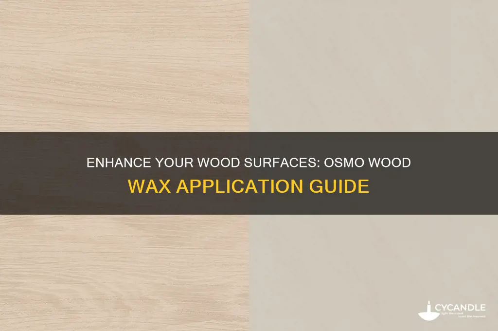 can osmo wood wax application