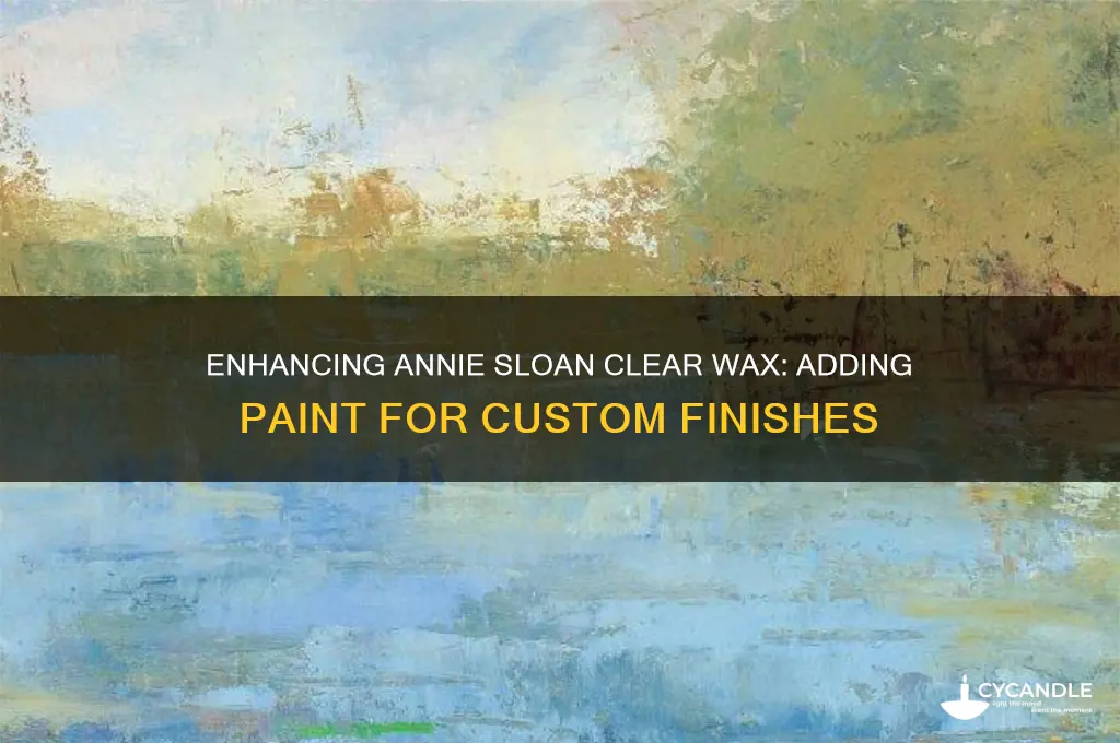 can paint be added to annie sloan clear wax