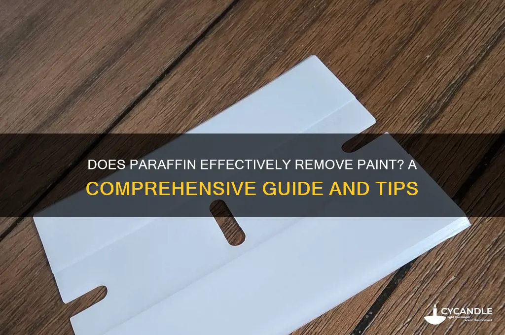 can paraffin remove paint