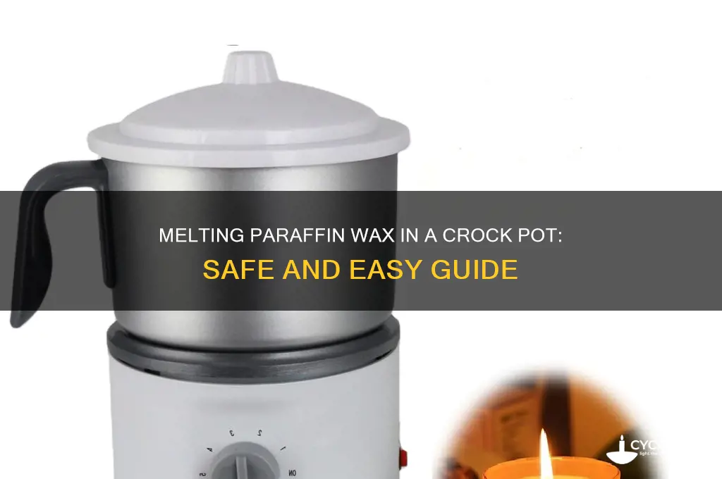 can paraffin wax be melted in a crock pot