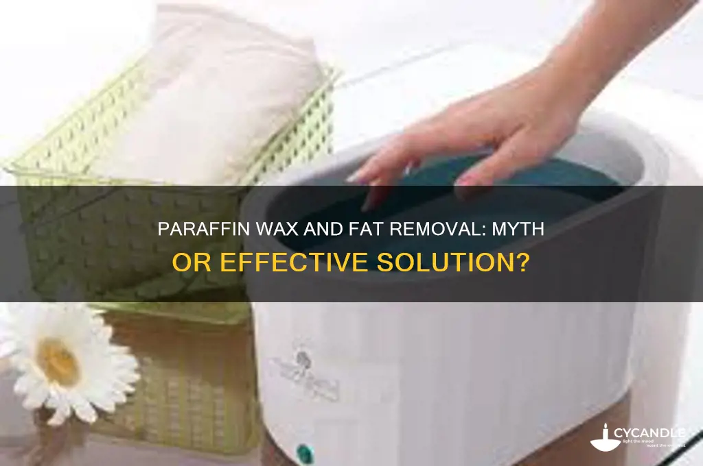 can paraffin wax remove fats